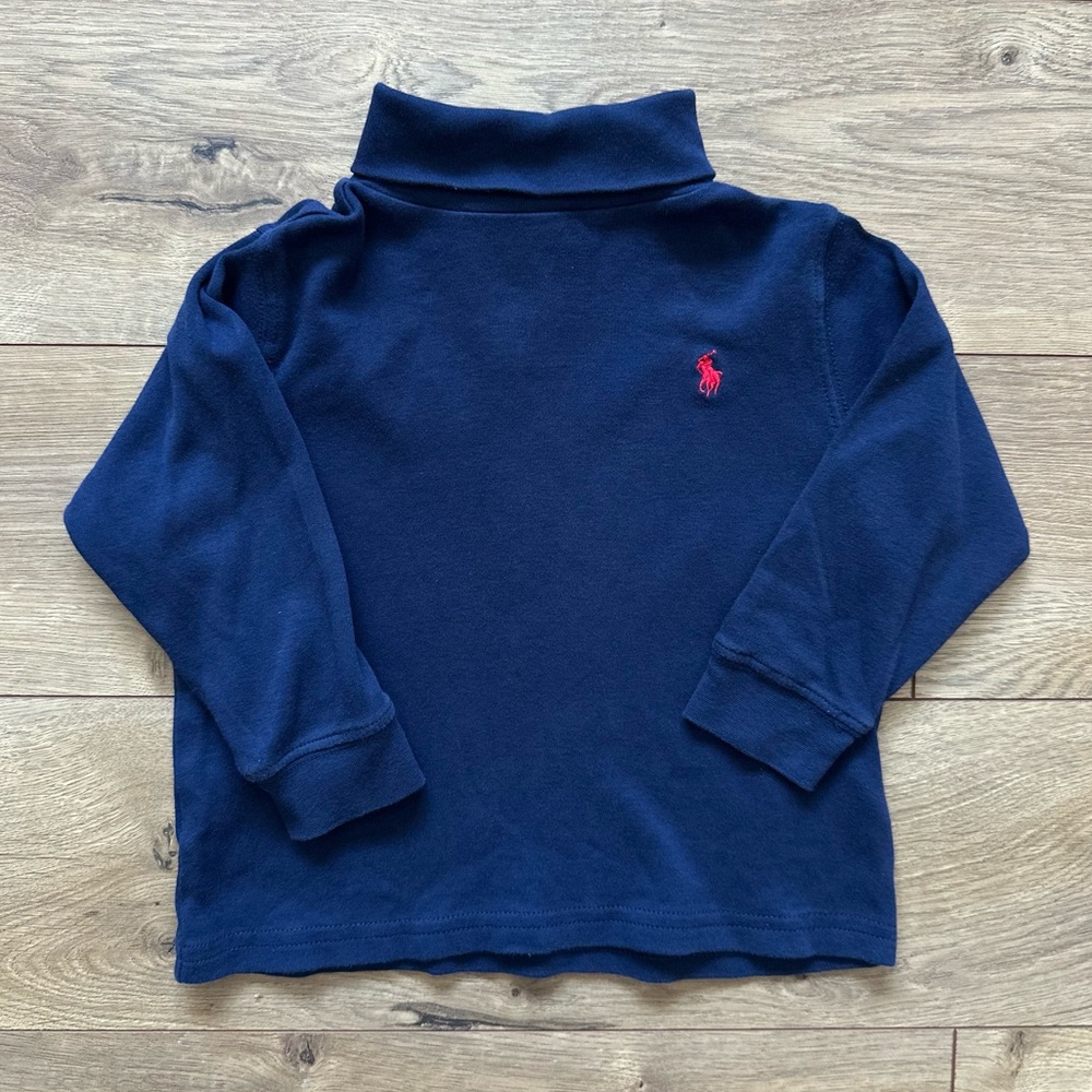 Polo Ralph Lauren Navy Turtleneck | 24M (2T) | Classic Cotton Top